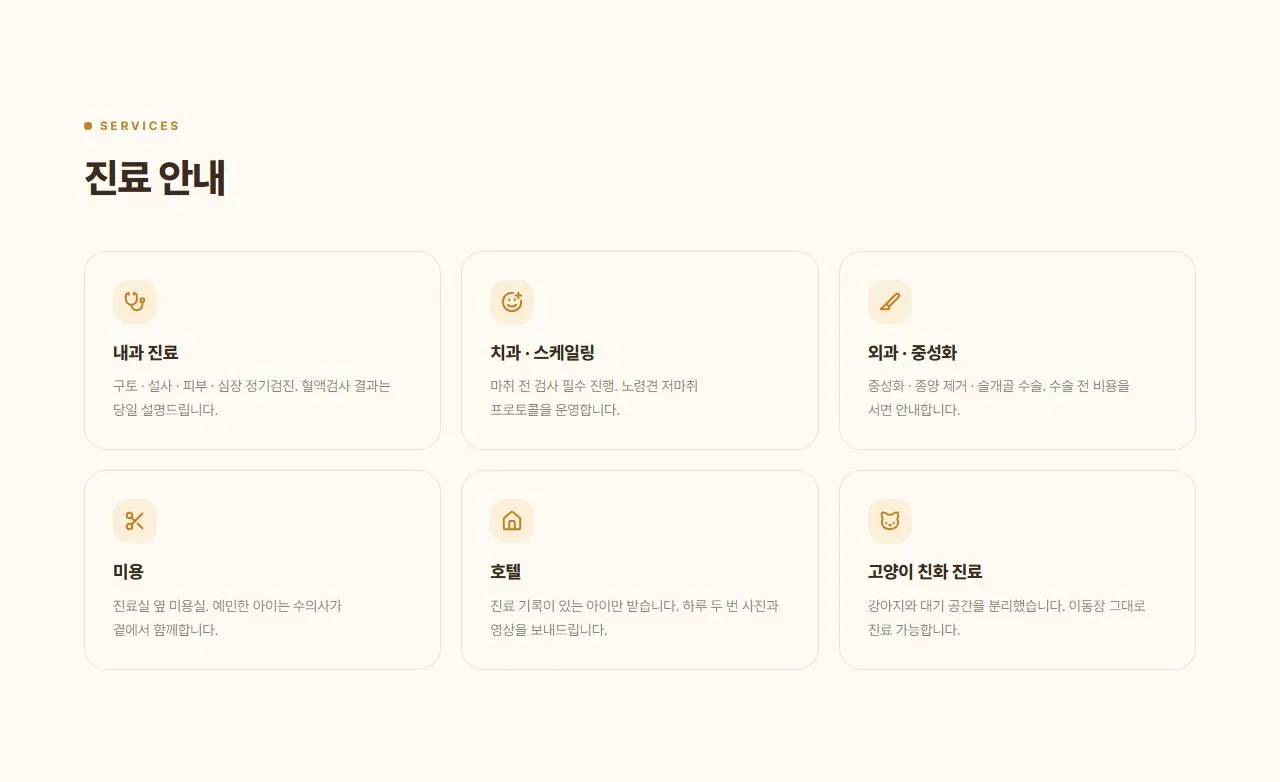진료 안내